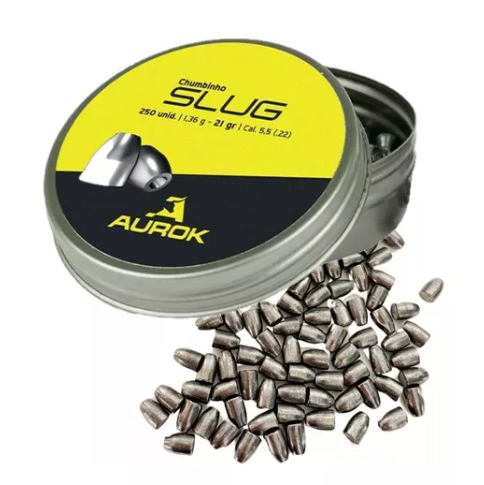 Chumbinho Carabina Pcp Aurok Slug Cal 5,5mm .217 21gr 250un