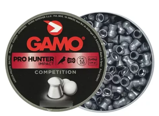 Chumbinho Gamo Pro Hunter Impact Competition 4,5mm 250 Unids