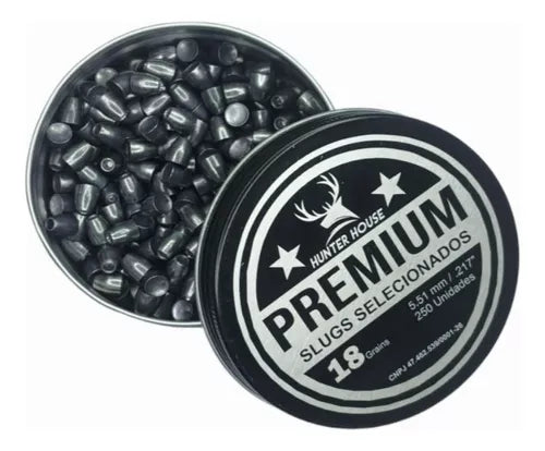 Chumbinho Hunter House Slug Premium 5.51mm 18gr 217 Precison