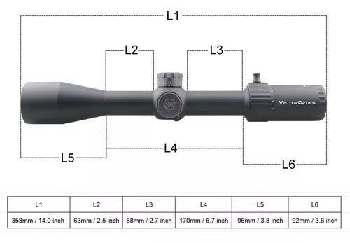 Luneta Para Carabina Pcp Marksman 4-16x44 Ffp Vector Optics