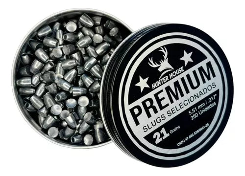 Chumbinho Hunter House Slug Premium 5.51mm 21gr 217 Precison