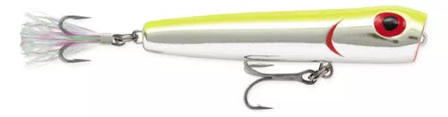 Isca Storm Chug Bug 110 - 11cm Cor Metallic Silver Chartreuse Back