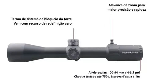 LUNETA VECTOR OPTICS MARKSMAN 4-16X44 PRIMEIRO PLANO FOCAL