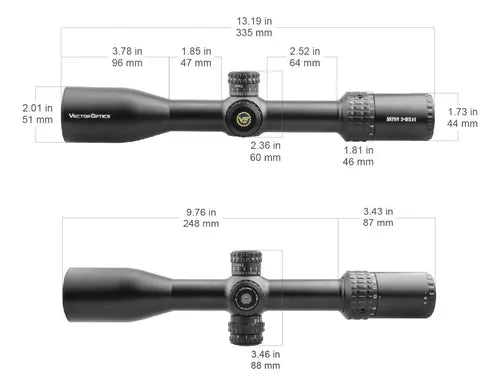 Luneta Vector Optics Aston 3-18x44 Sfp Tubo 30 Original Nf