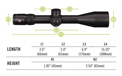 Luneta Vortex Venom 5-25x56 Ffp 34mm Ebr-7c Mrad Original