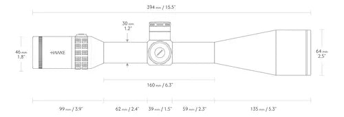 Luneta Hawke Sidewinder 8-32×56 Sf Pro Ii Sistema H5 Sfp