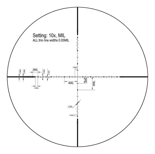 Luneta Para Carabinas Pcp Victor Optics 6-24x50 Tubo 30mm Sf