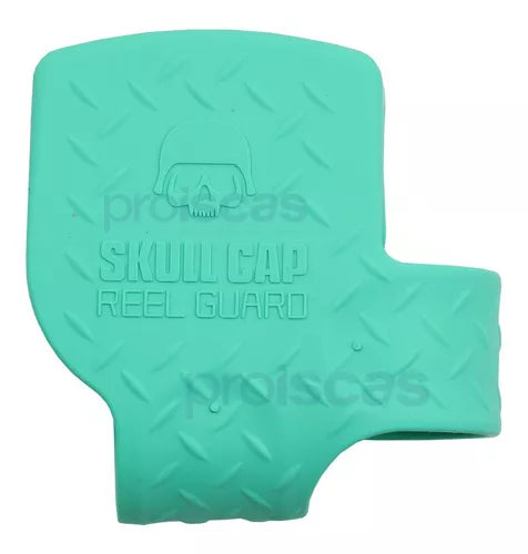 Capa Protetora Carretilha 13 Fishing Skull Cap Perfil Baixo Cor Verde Água