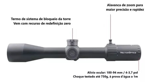 Luneta Para Carabina Pcp Marksman 4-16x44 Ffp Vector Optics