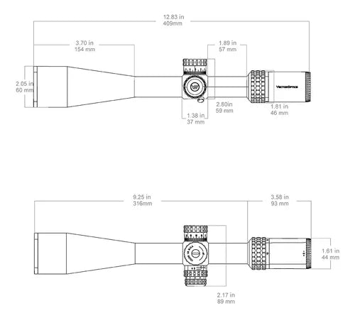 Luneta Vector Optics Sentinel-x Pro 10-40x50 Sfp Lançamento