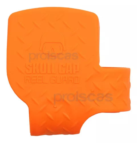 Capa Protetora Carretilha 13 Fishing Skull Cap Perfil Baixo Cor Laranja