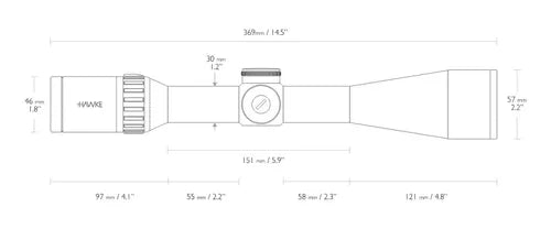 Luneta Hawke Endurance 4-16x50 Sfp Precision Para Fuzil 223