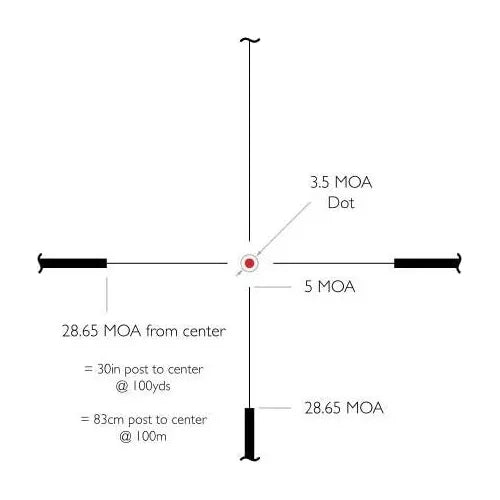 Luneta Hawke Vantage 3-12x56 L4a Dot Sistema H2 Tubo 30mm Ir