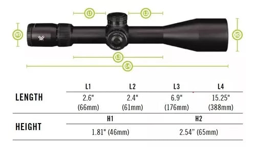 Lunta Vortex Venom 5-25x56 Ffp 34mm Mrad + Mount Brinde